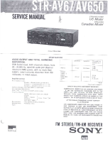 Sony STR-AV67 - Service Manual 